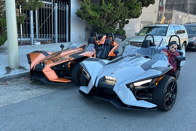 2 Hours fun in a Automatic Slingshot - Why a Polaris Slingshot tour feels different than SF buses