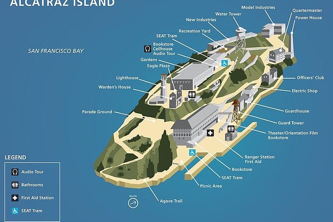 Alcatraz Prison Tour and Golden Gate Bridge Bay Cruise - Alcatraz Island: audio tour, docent moment, and film