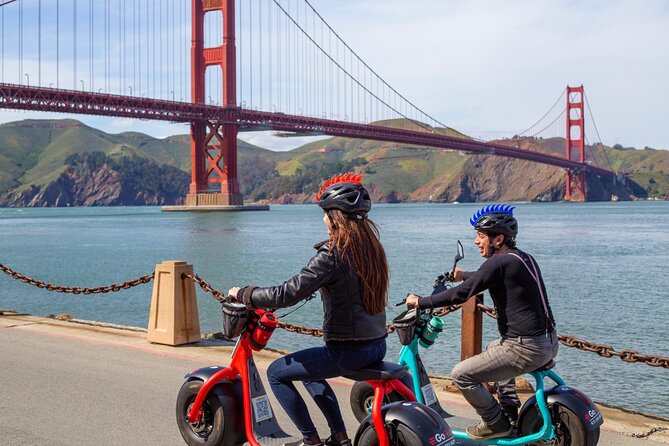 Early Bird: Electric Scooter Rental to Golden Gate Bridge - How the GoRide scooter tour actually works (Umbrella Alley to the Golden Gate)