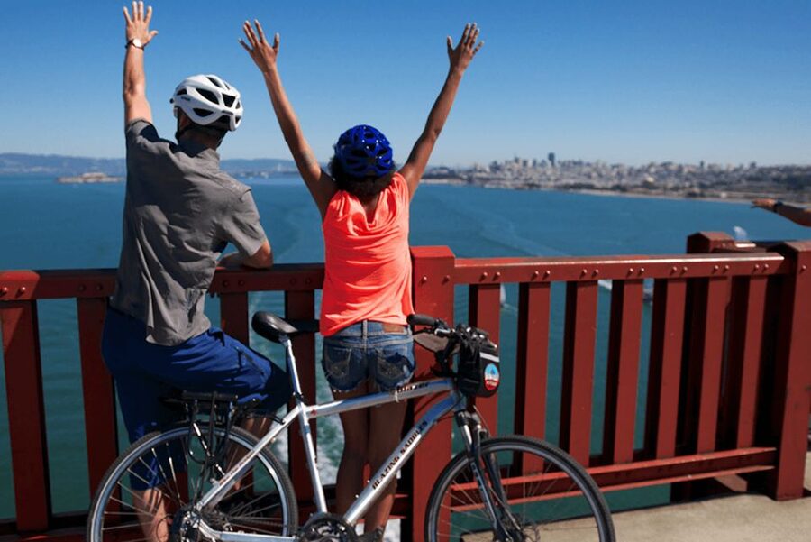 Golden Gate Bridge: Electric Bike Guided Tour to Sausalito - Starting at 721 Beach St: getting fitted and geared up