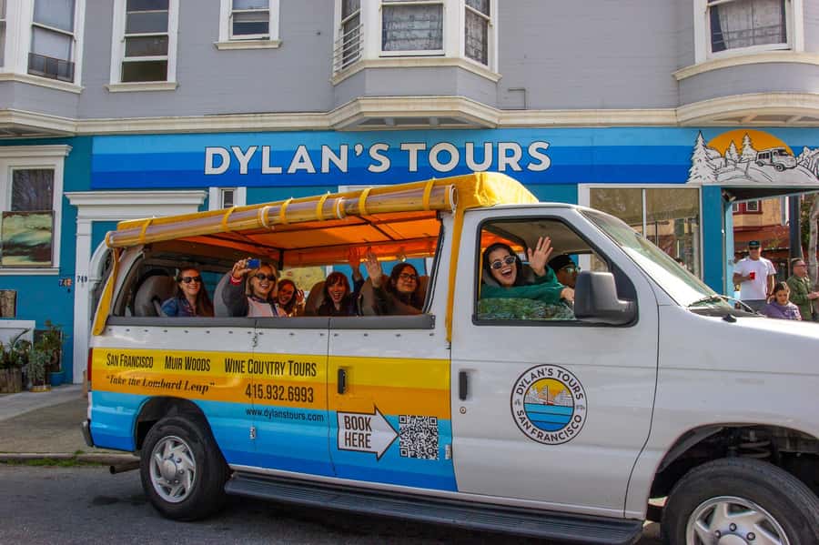 Lombard Leap: Lombard Street, Coit Tower and Chinatown Tour - Meet at Dylans Tours, then bundle up for open-air comfort