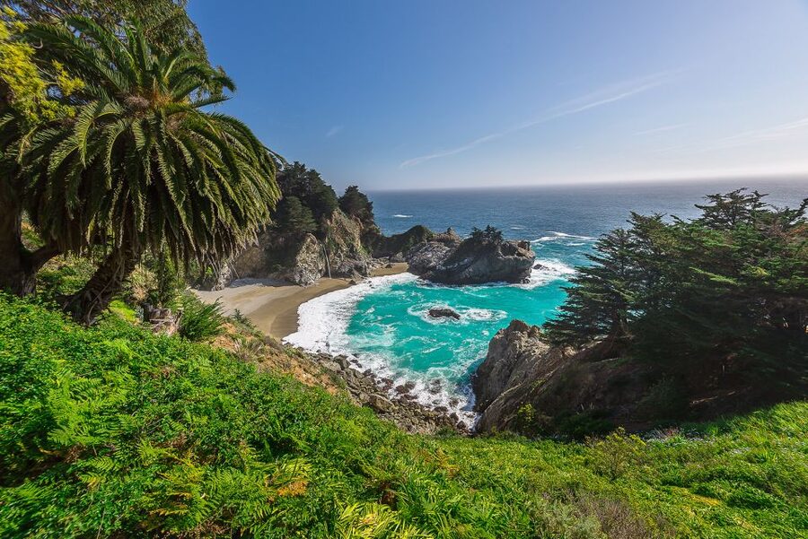 Monterey, Carmel, 17 Mile Dr, Big Sur & Mcway Falls Pvt Tour - McWay Falls: The Waterfall Beach Moment at Julia Pfeiffer Burns State Park