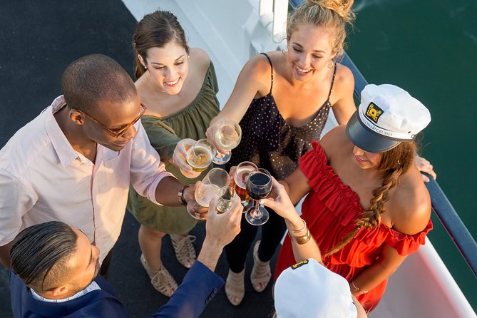 New Year's Eve Plated Dinner Cruise on San Francisco Bay - Golden Gate Bridge photo pass, then you head into the Bay night