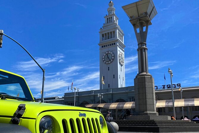 Private San Francisco Open-Air Jeep Tour (3 Hours, Max 6) - Union Square, Ferry Building, Transamerica, Then North Beach to Lombard Street