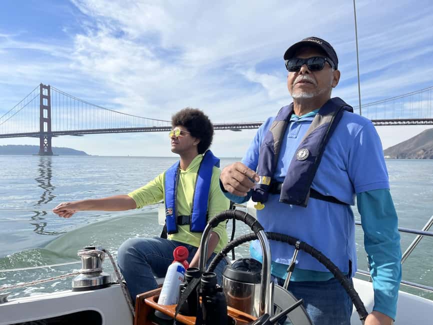 SAN FRANCISCO: (2hr) Interactive Sailing Experience - Alcatraz close-up and the wildlife window