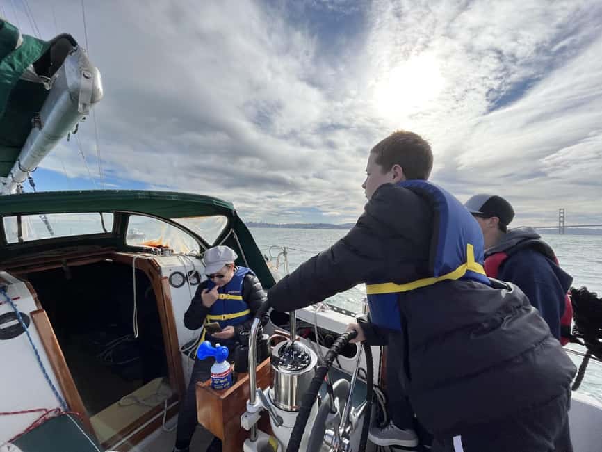 SAN FRANCISCO: (2hr) Interactive Sailing Experience - Angel Island State Park, calmer water and more breathing room