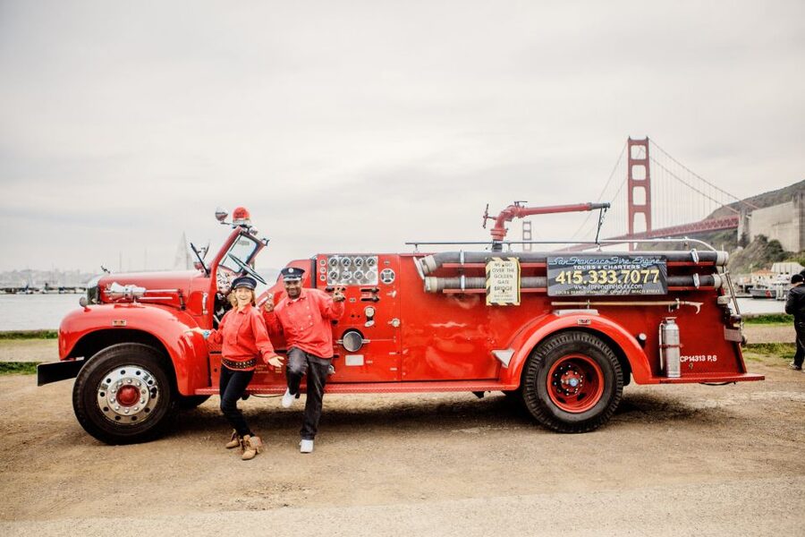 San Francisco Bay: 90-Minute Fire Engine Tour - Fort Point at the Base of the Golden Gate Bridge