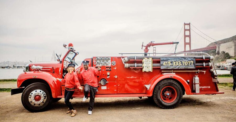 San Francisco Bay: 90-Minute Fire Engine Tour - Climb Aboard the 55 Mack Fire Engine, Plus the Fire Gear Factor