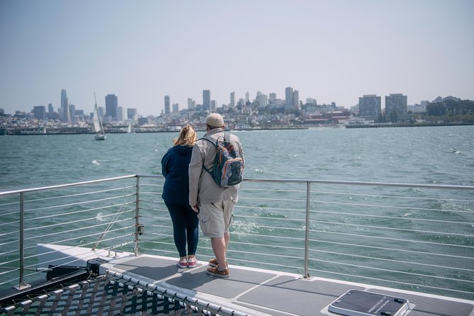 San Francisco Bay Sailing Cruise - Deck comfort choices: interior warmth versus trampoline nets