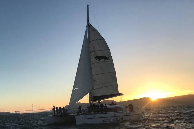 San Francisco Bay Sunset Catamaran Cruise - Seating comfort: protected views inside, open-air wind on the deck