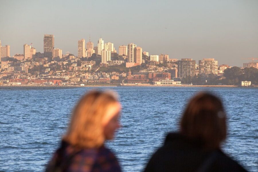 San Francisco Bay Sunset Cruise by Luxury Catamaran - Luxury catamaran setup: protected seats and open-air netting