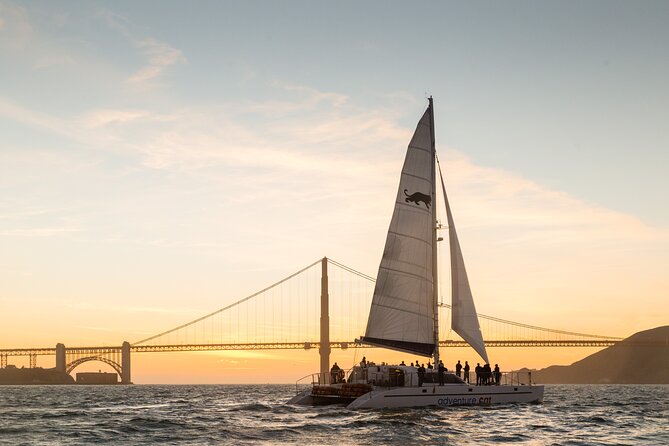 San Francisco City Lights Sail - Entering the night scene from Pier 39