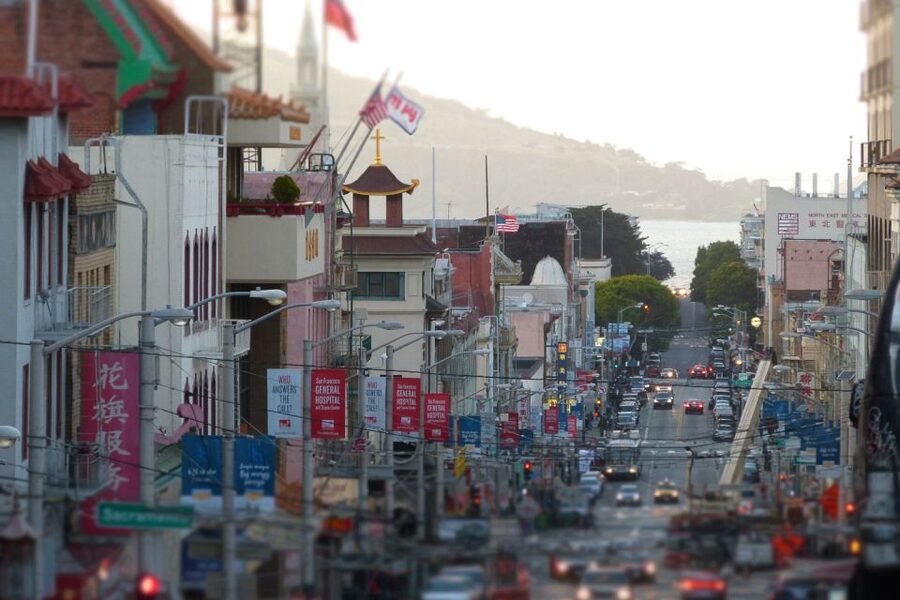 San Francisco Double Decker Bus Night Tour - Nob Hill and Grace Cathedral, Big Views on the Hillier Roads