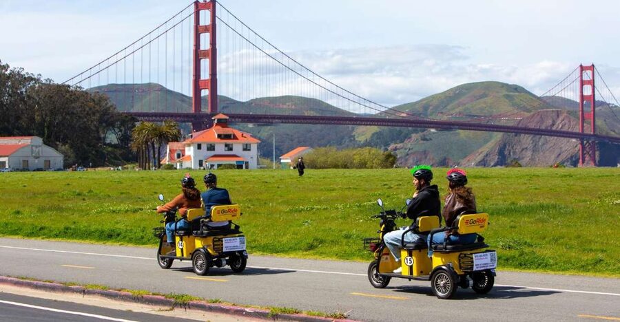 San Francisco: Electric Scooter Rental with GPS Storytelling - From Umbrella Alley to the Golden Gate, the GPS does the heavy lifting