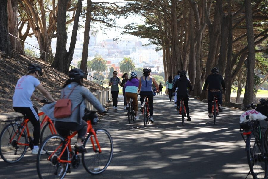 San Francisco: Golden Gate Park Bike or eBike Rental w/ map - Entering Golden Gate Park with a bike you can trust