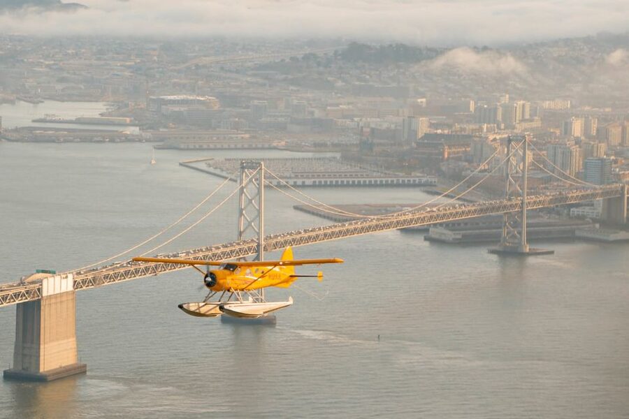 San Francisco: Greater Bay Area Seaplane Tour - The Return Pass: Golden Gate Again, Then Crissy Field Into the City