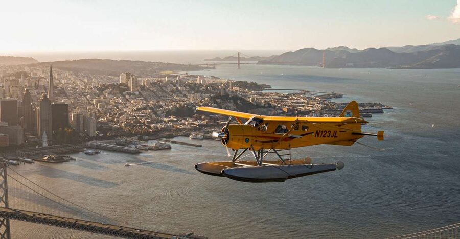 San Francisco: Greater Bay Area Seaplane Tour - The Golden Gate and the National Reserve, Seen Like a Map