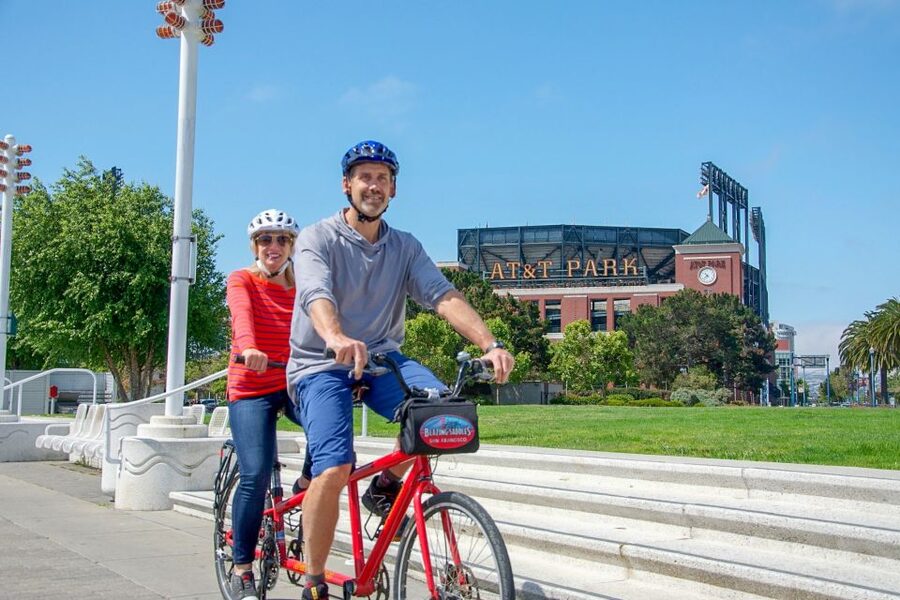San Francisco: Self-Guided Bike Rental - Arriving at Fort Point and rolling into the Golden Gate Bridge