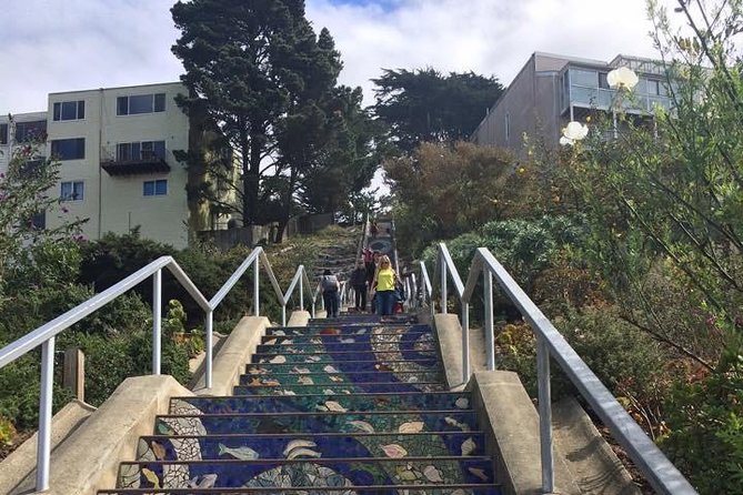 San Francisco Small Group City Highlights and Alcatraz Tour - Painted Ladies and the mansions corridor photo break
