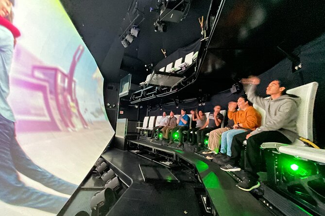 San Francisco: The Flyer – Flying Theater at PIER 39 - Inside the Thrill Zone: what the raised seats and effects feel like