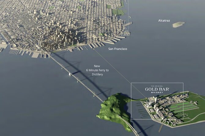 San Francisco Whiskey Cocktail Class: Views and City History - Getting there: Bay Bridge drive with free parking or a short ferry from the Ferry Building