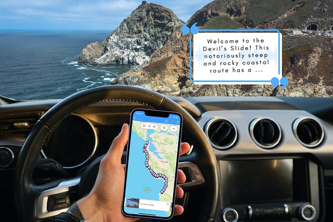 Smartphone Audio Driving Tour between San Francisco & Monterey - The coastal road feel, from steep starts to salt marsh lessons