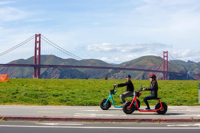 Wharf to Golden Gate Bridge - GoRide Electric Scooter Rentals - Hills, Momentum, and What to Do If You Feel the Climb